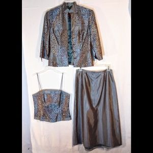 8 JS Collections 3-Piece Set Mother of Bride Formal Event Gala